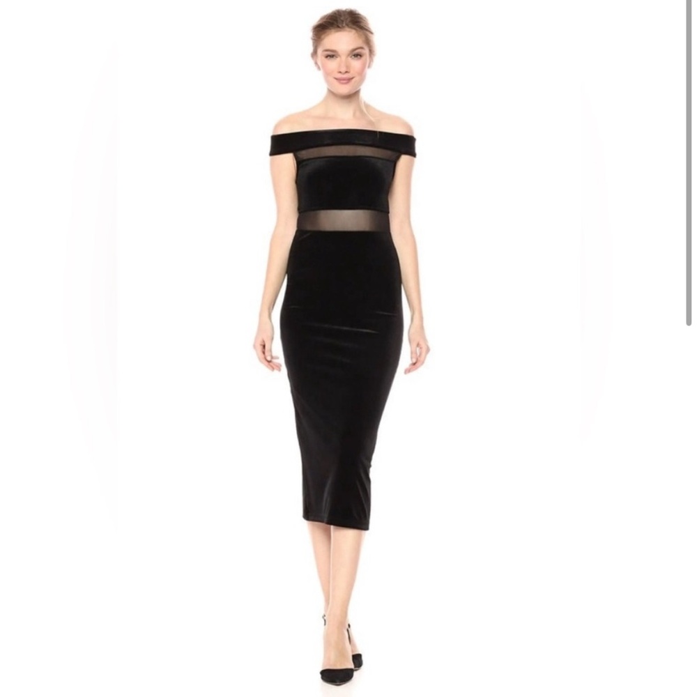 Bcbgeneration velvet midi dress